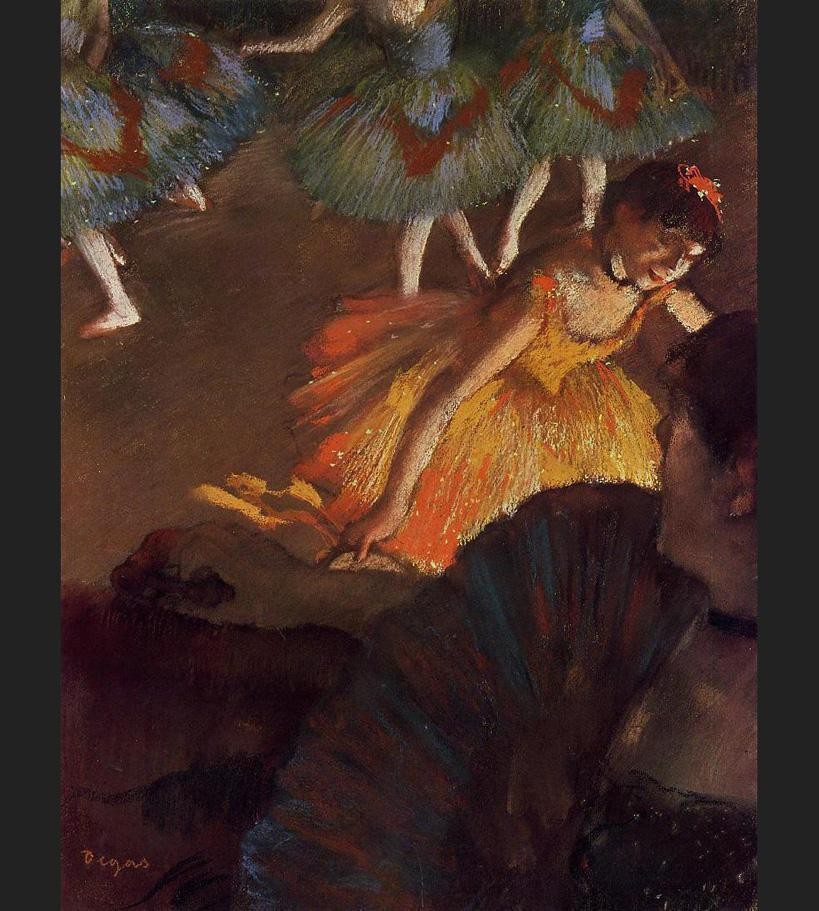 Edgar Degas Ballerina and Lady with a Fan